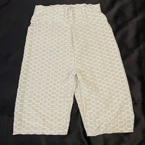 Scrunched butt lifting biker shorts